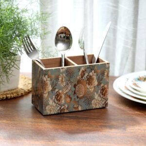 Grey Gold Garden Cutlery Holder