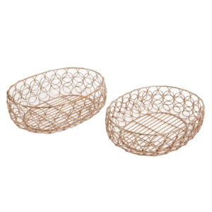 Lusia Fruit Basket (Copper) – Set Of Two