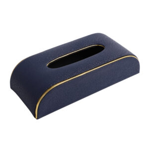 Relca Premium Blue Leather Tissue Box Holder