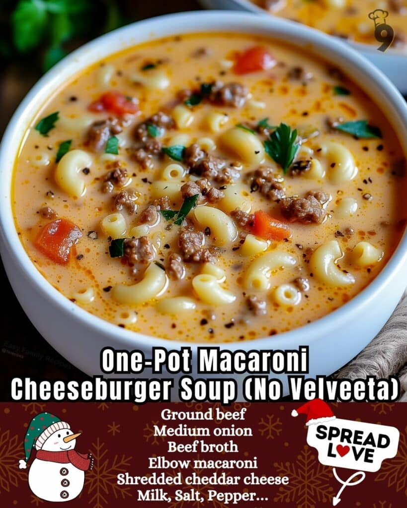 One Pot Macaroni Cheeseburger Soup 584610986_122244315566144115_2643663530883401408_n
