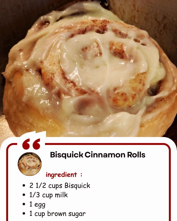 Bisquick Cinnamon Rolls
