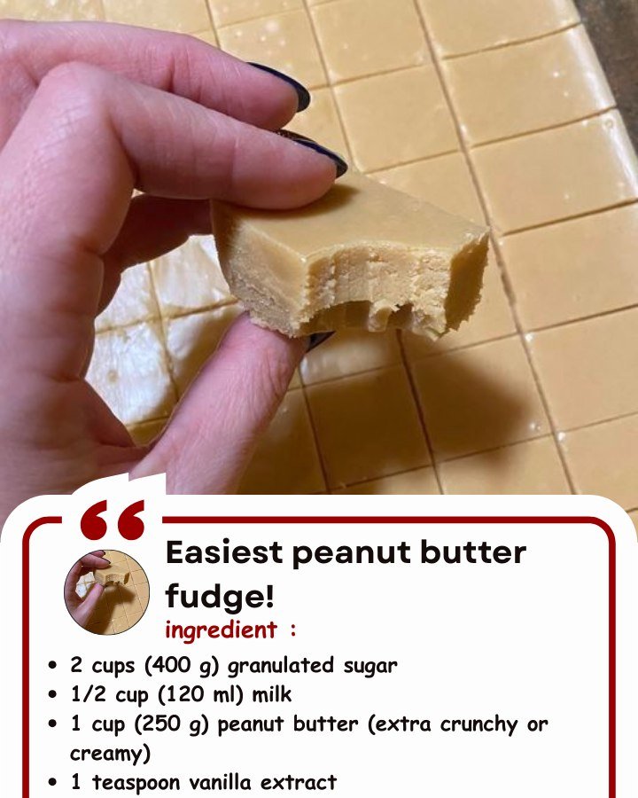 Easiest Peanut Butter Fudge