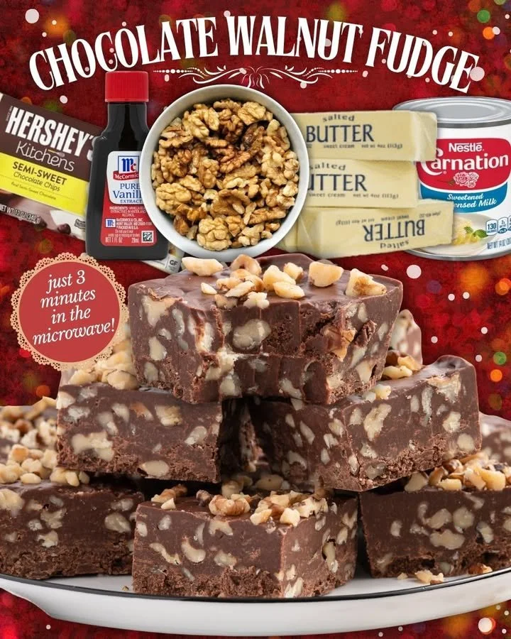 Chocolate Walnut Fudge Delicious homemade Chocolate Walnut Fudge with nuts and rich chocolate.