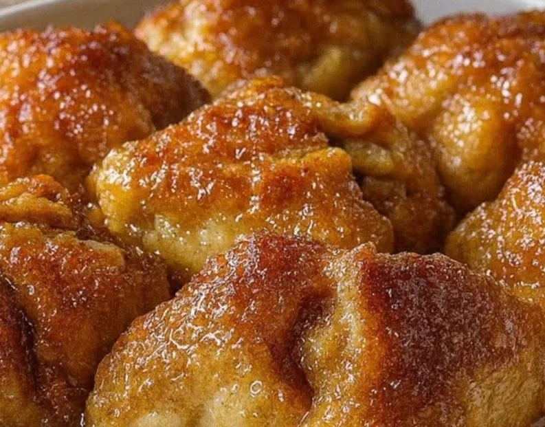 Mountain Dew Apple Dumplings Delicious Mountain Dew apple dumplings dessert served with ice cream.