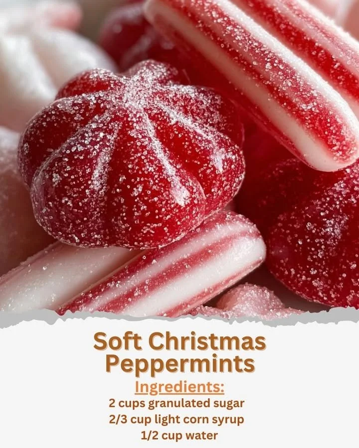 Soft Christmas Peppermints Soft Christmas peppermints arranged for a festive holiday display