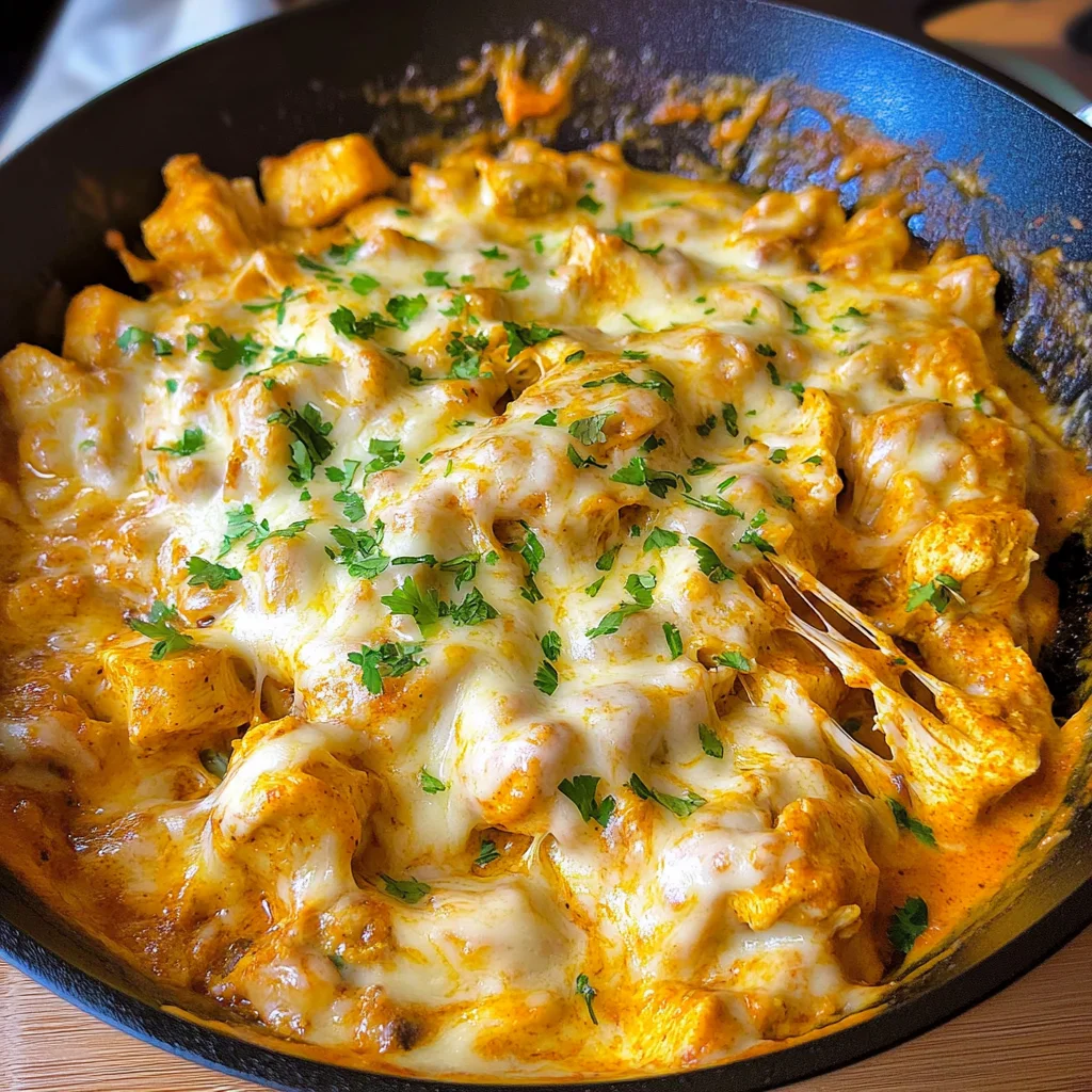 One Pot Low Carb Chicken Enchilada Skillet