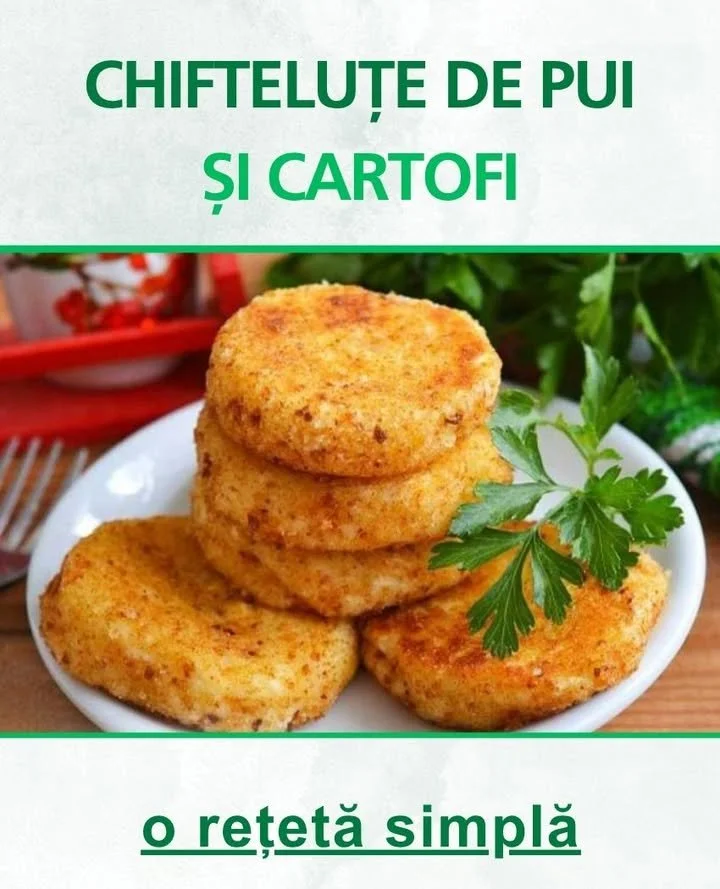 Chifteluțe de pui și cartofi