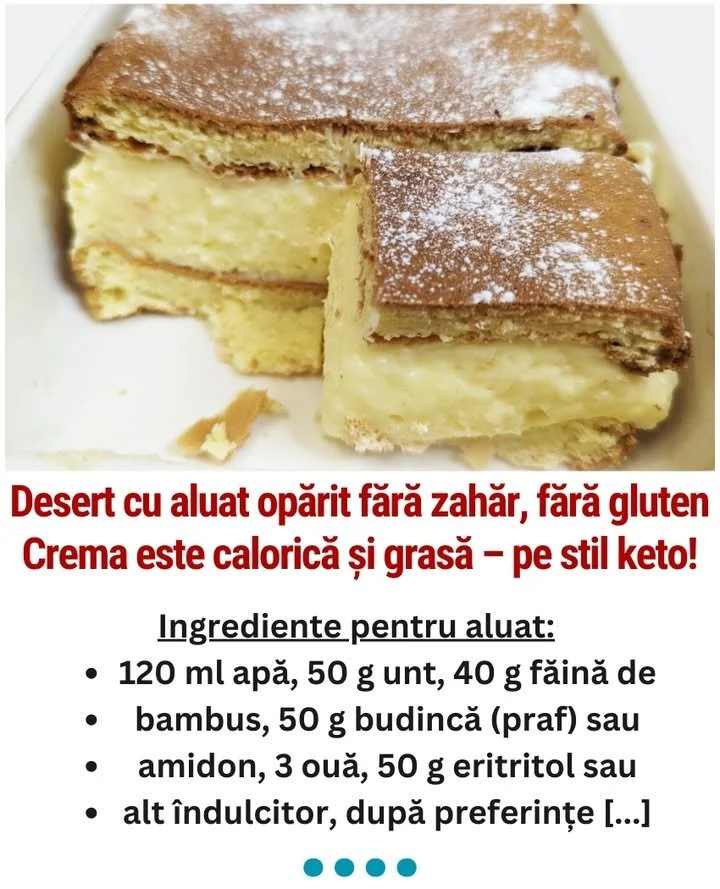 Desert cu aluat oparit fara zahar
