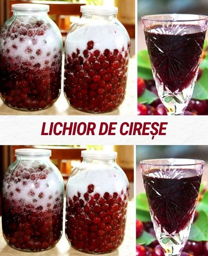 Sticlă de lichior de cireșe pe o masă elegantă, ideal pentru momente speciale.