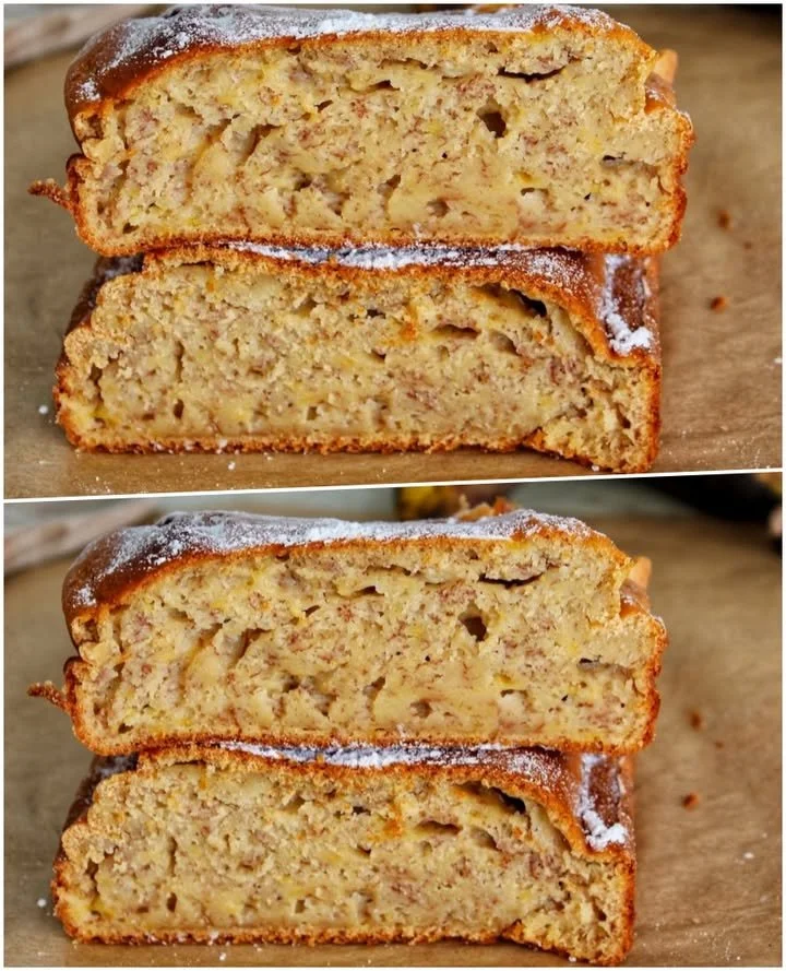 Prajitură cu banane pufoasă și delicioasă Prajitură pufoasă cu banane proaspete și glazură delicioasă