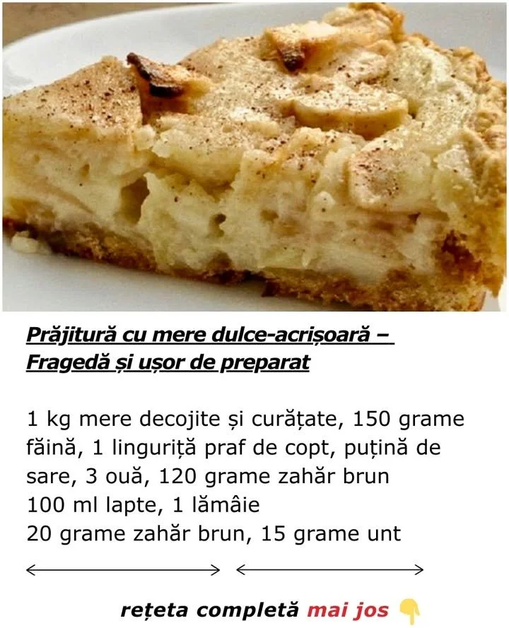 Prăjitură cu mere Prăjitură cu mere proaspete și aromate, servită pe un platou elegant.
