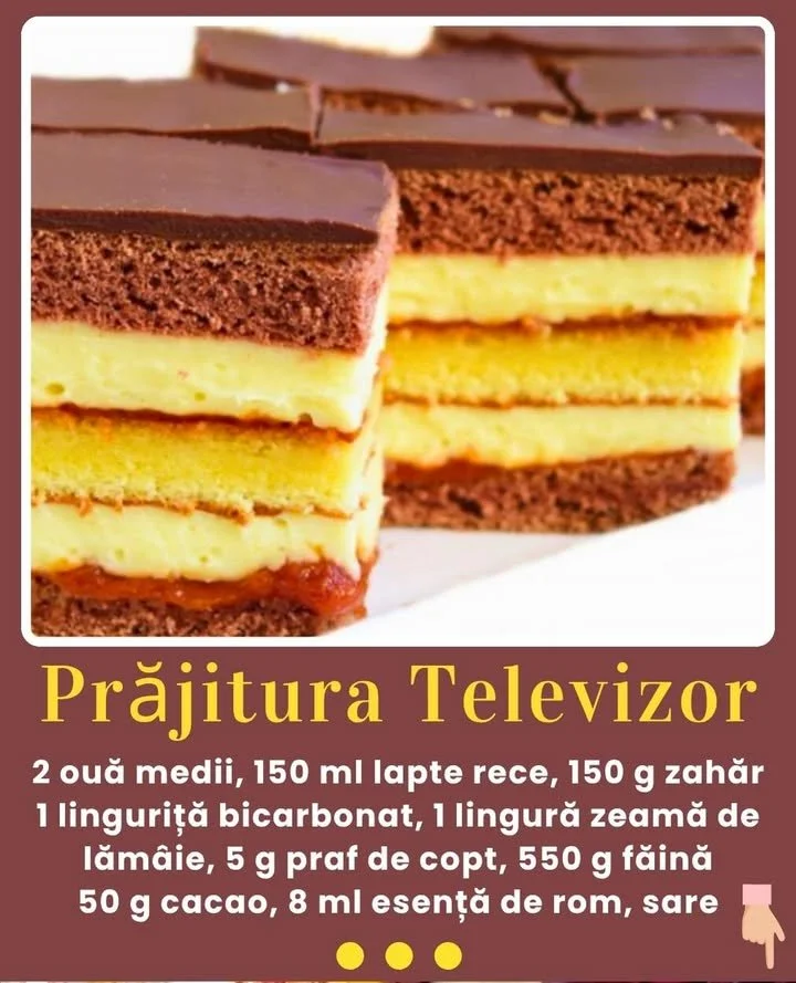 Prajitura Televizor - un desert delicios și spectaculos
