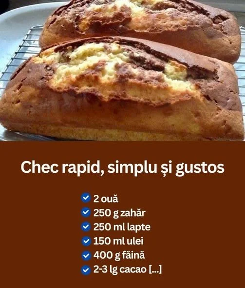 Rapid, simple, and tasty cake