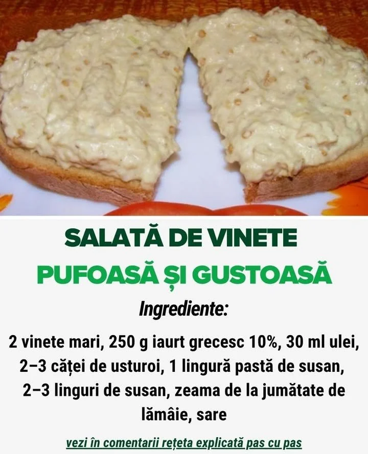 Salată de vinete cu iaurt grecesc și susan Salată de vinete cu iaurt grecesc și semințe de susan