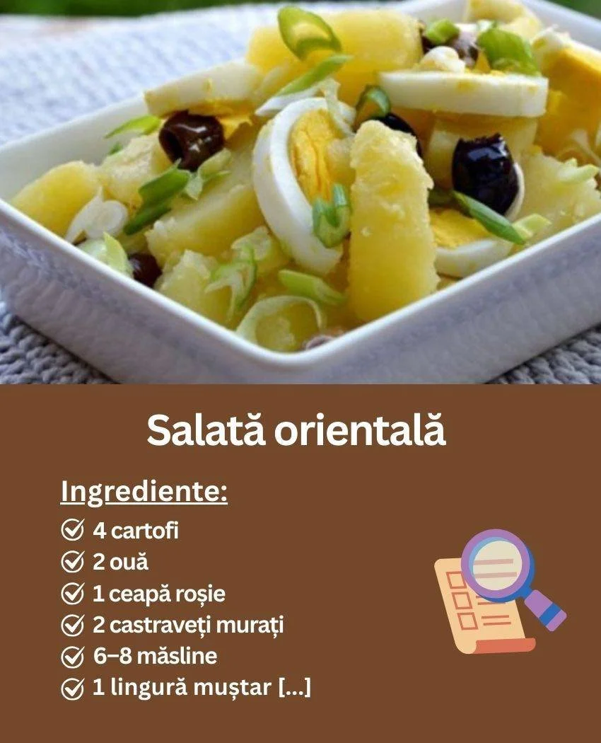 Salată orientală Salată orientală colorată cu legume proaspete și dressing aromat