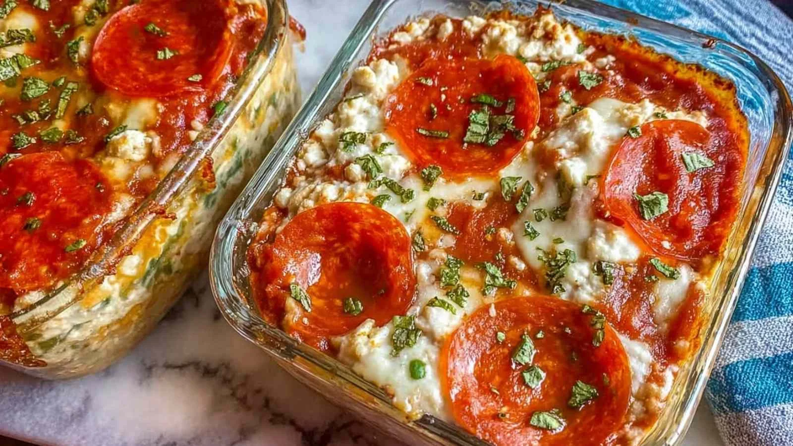 Cottage Cheese Pizza Bowl