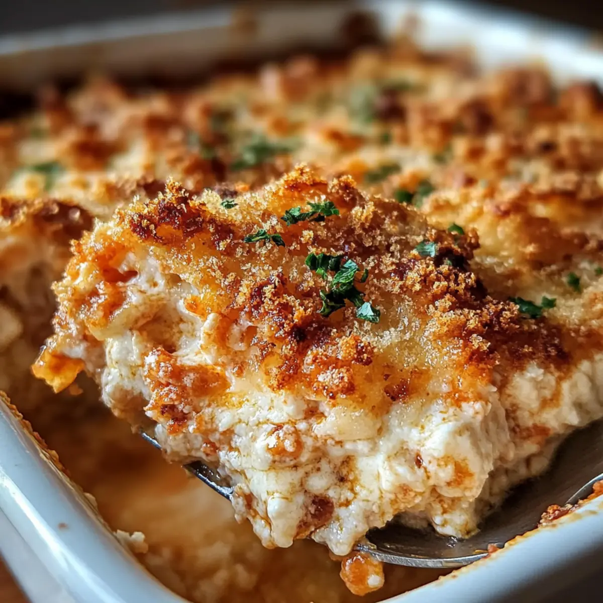 High Protein Chicken Parmesan Casserole